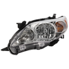 COROLLA 11-13 HEAD LAMP LH, Assembly, Halogen, Base/CE/LE/L Models, North America Built Vehicle - CAPA