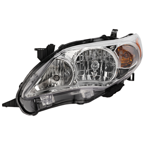 COROLLA 11-13 HEAD LAMP LH, Assembly, Halogen, Base/CE/LE/L Models, North America Built Vehicle - CAPA