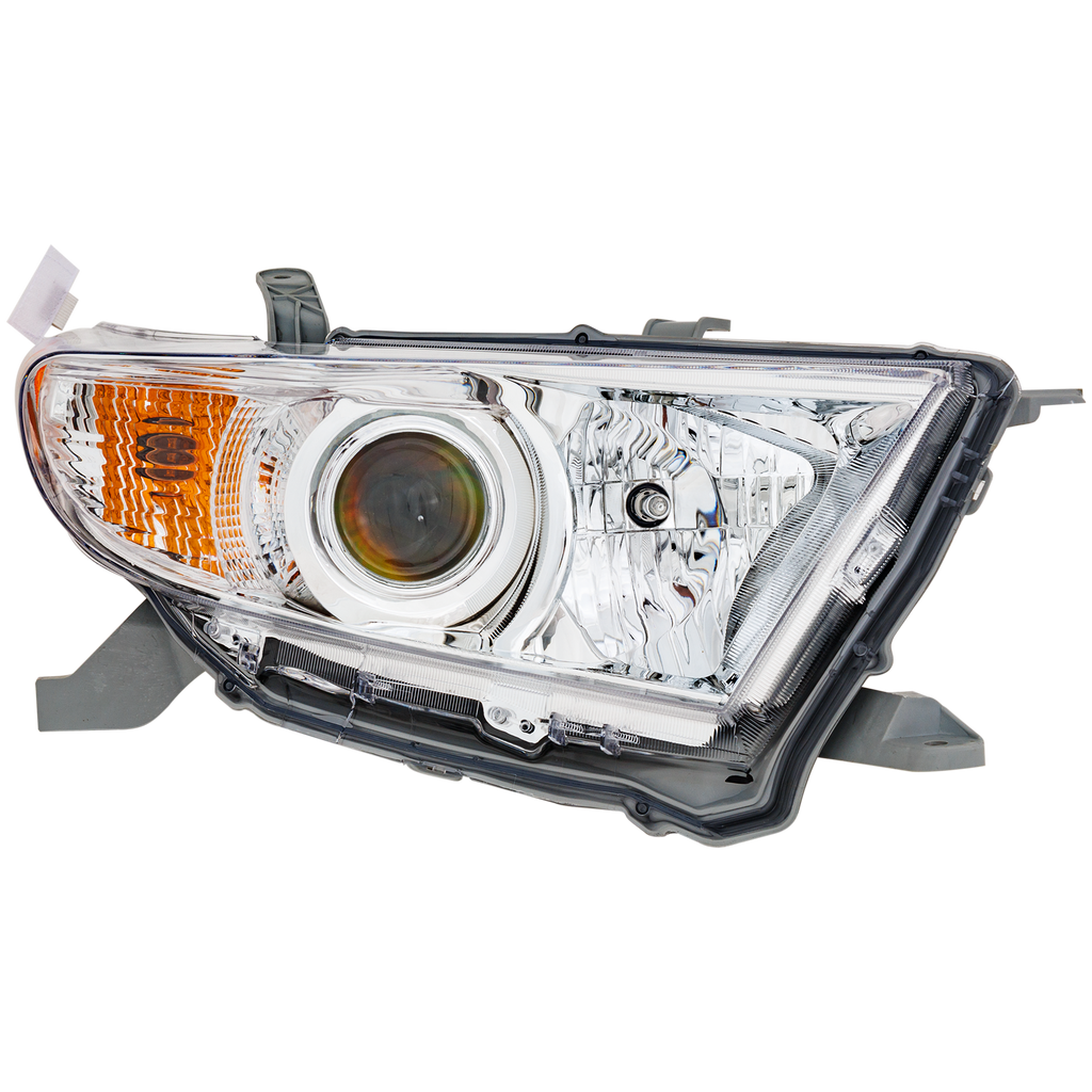 HIGHLANDER 11-13 HEAD LAMP RH, Assembly, Halogen, (Exc. Hybrid Models), USA Built Vehicle - CAPA