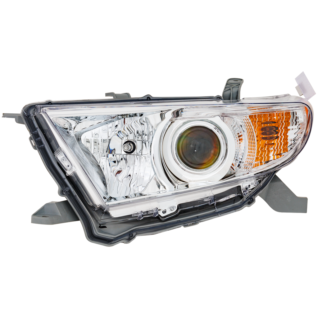 HIGHLANDER 11-13 HEAD LAMP LH, Assembly, Halogen, (Exc. Hybrid Models), USA Built Vehicle - CAPA