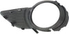 SIENNA 11-17 FRONT FOG LAMP MOLDING RH, Black, w/ Chrome Trim, w/ Park Distance Control Sensor Holes