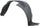 4RUNNER 10-13 FRONT FENDER LINER LH, Plastic, Vacuum Form, 17 in. Wheels