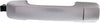 FJ CRUISER 07-14 FRONT EXTERIOR DOOR HANDLE RH, Painted Silver, w/ Cover, w/o Keyhole
