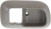 SIENNA 98-03 FRONT DOOR HANDLE TRIM RH, Inside, Bezel Only, Beige