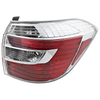 Tail Lamp Right Passenger Side For 2008-2010 Toyota Highlander Lens and Housing Clear and Red Lens Replacement REPT730113
