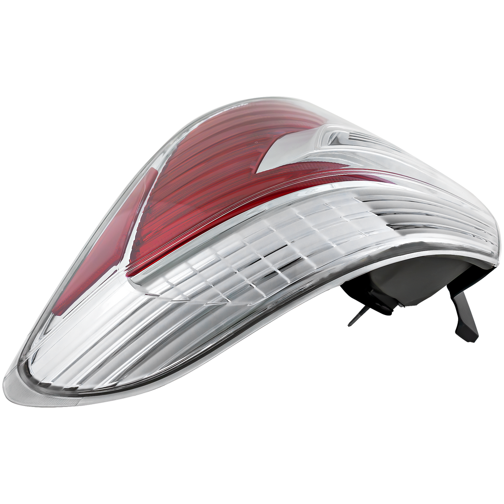 Tail Lamp Right Passenger Side For 2008-2010 Toyota Highlander Lens and Housing Clear and Red Lens Replacement REPT730113