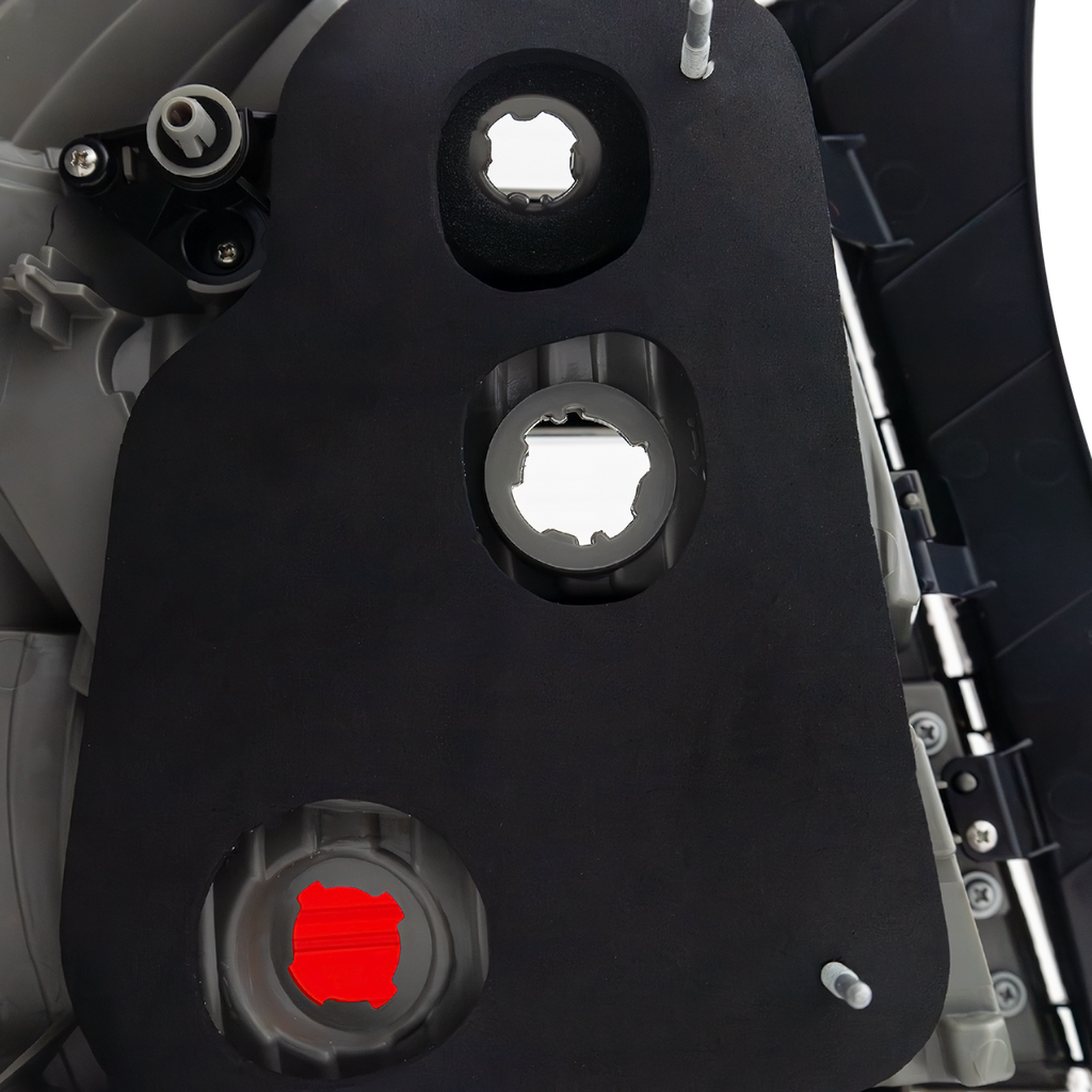 Tail Lamp Right Passenger Side For 2008-2010 Toyota Highlander Lens and Housing Clear and Red Lens Replacement REPT730113