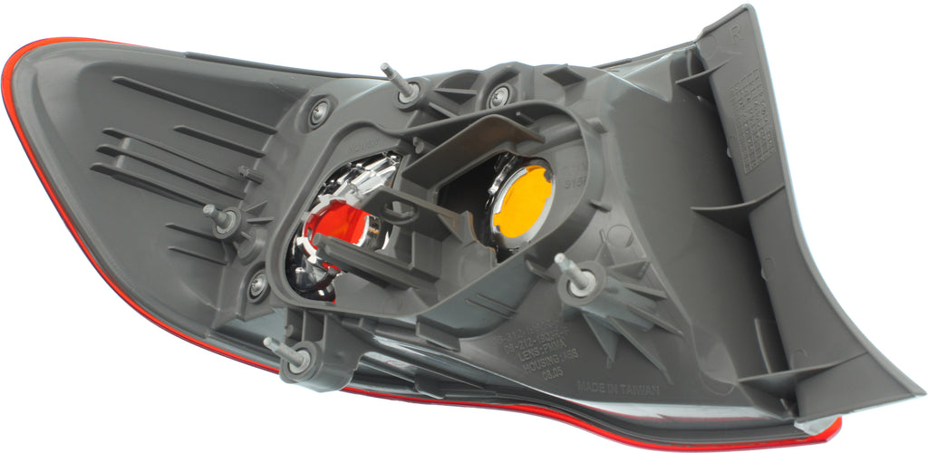 COROLLA 09-10 TAIL LAMP RH, Lens and Housing, Japan Built Vehicle - CAPA
