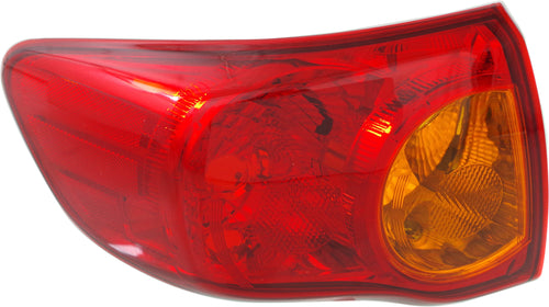 COROLLA 09-10 TAIL LAMP LH, Lens and Housing, Japan Built Vehicle