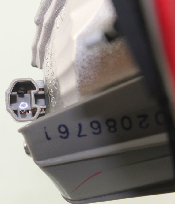 COROLLA 09-10 TAIL LAMP RH, Inner Lens and Housing, Japan Built Vehicle