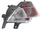 RAV4 16-18 BACK UP LAMP LH, Assembly, (Exc. Hybrid Model), North America Built Vehicle - CAPA
