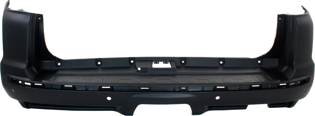 4RUNNER 14-23 REAR BUMPER COVER, Primed, w/ Hole for Chrome Insert/Trim - CAPA