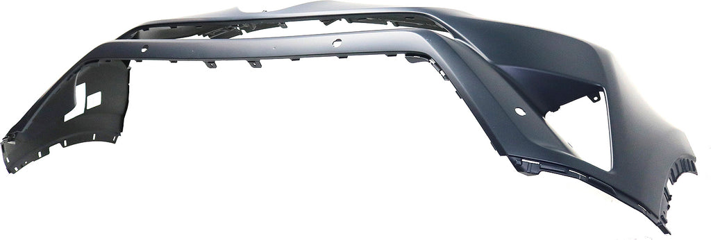 RAV4 16-18 FRONT BUMPER COVER, Primed, (Exc. Hybrid Models), Japan/North America Built Vehicle, w/ Parking Aid Sensor Holes