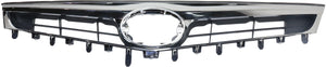 AVALON 13-15 GRILLE, Chrome Shell/Painted Black Insert, w/o Pre-Collission System, (Exc. Hybrid Model) - CAPA