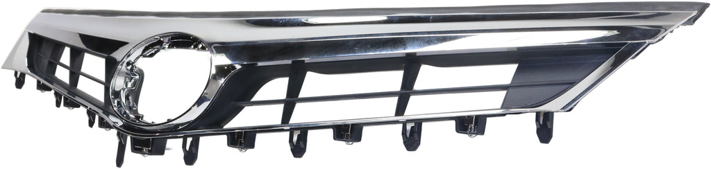 AVALON 13-15 GRILLE, Chrome Shell/Painted Black Insert, w/o Pre-Collission System, (Exc. Hybrid Model) - CAPA