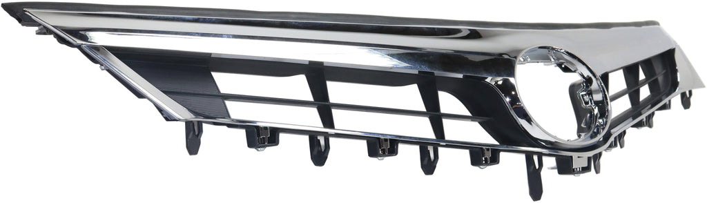 AVALON 13-15 GRILLE, Chrome Shell/Painted Black Insert, w/o Pre-Collission System, (Exc. Hybrid Model) - CAPA