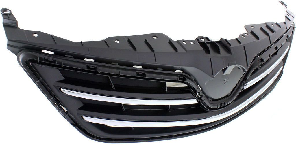 COROLLA 13-13 GRILLE, Painted Black Shell and Insert, LE Model, North America Built Vehicle