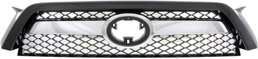 4RUNNER 10-13 GRILLE, Black Shell and Insert, w/ Chrome Center Bar