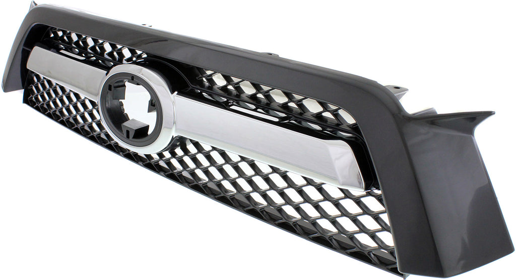 4RUNNER 10-13 GRILLE, Black Shell and Insert, w/ Chrome Center Bar