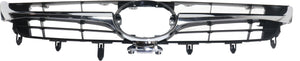 CAMRY 15-17 GRILLE, Black & Chrome, LE Hybrid/XLE Hybrid Models, w/o Pre Collision System - CAPA