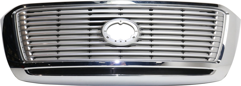TUNDRA 12-13 GRILLE, Silver/Gray, w/o Rock Warrior Pkg, Chr Bumper, Sport Pkg, Ltd Model