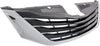 SIENNA 15-17 GRILLE, Chrome Shell/Black Insert, w/o Radar Cruise Control, LE Model