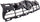 PRIUS C 15-17 GRILLE, Textured Black Shell and Insert