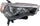 4RUNNER 14-20 HEAD LAMP RH, Lens and Housing, Halogen, Black Interior - CAPA