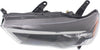 4RUNNER 14-20 HEAD LAMP LH, Lens and Housing, Halogen, Black Interior - CAPA