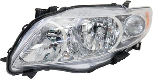 COROLLA 09-10 HEAD LAMP LH, Lens and Housing, Halogen, Japan Built Vehicle