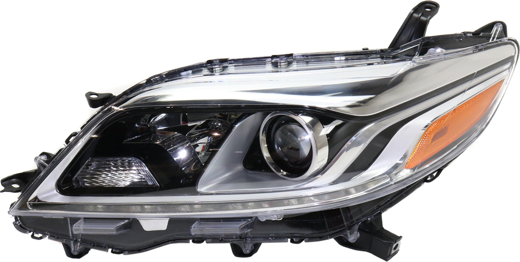 SIENNA 15-20 HEAD LAMP LH, Assembly, Halogen, w/ LED Daytime Running Light, (Exc. SE Model) - CAPA
