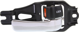 T100 93-98 FRONT INTERIOR DOOR HANDLE RH, Chrome Lever+Black Knob, Plastic+Metal (=REAR)