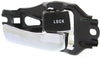 T100 93-98 FRONT INTERIOR DOOR HANDLE RH, Chrome Lever+Black Knob, Plastic+Metal (=REAR)