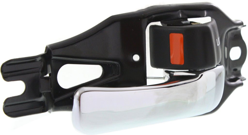 T100 93-98 FRONT INTERIOR DOOR HANDLE RH, Chrome Lever+Black Knob, Plastic+Metal (=REAR)