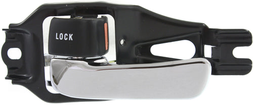 T100 93-98 FRONT INTERIOR DOOR HANDLE LH, Chrome Lever+Black Knob, Plastic+Metal (=REAR)