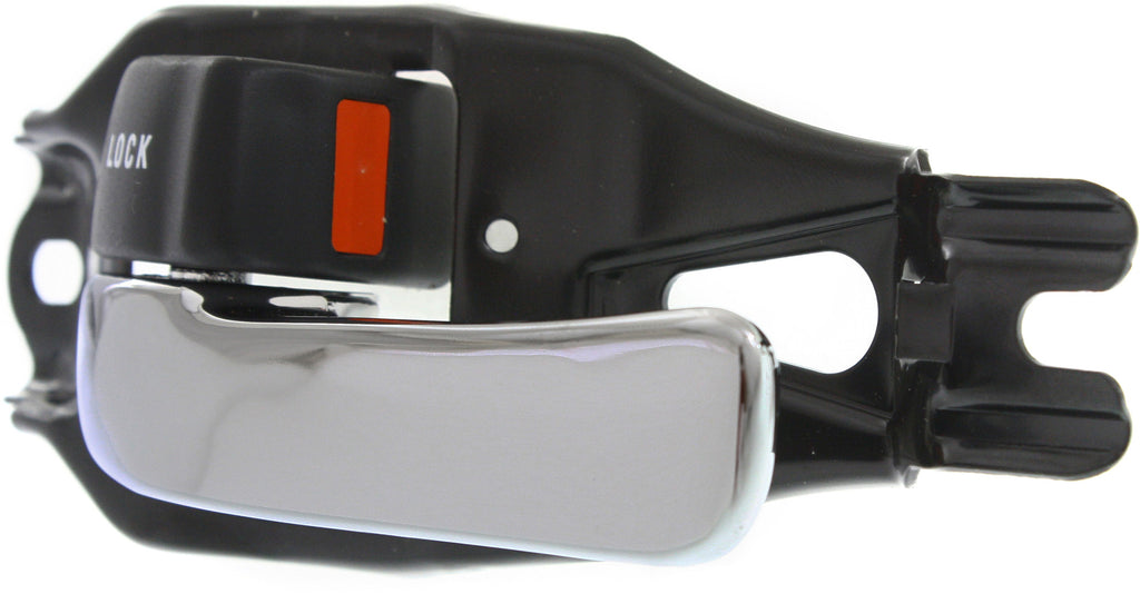 T100 93-98 FRONT INTERIOR DOOR HANDLE LH, Chrome Lever+Black Knob, Plastic+Metal (=REAR)