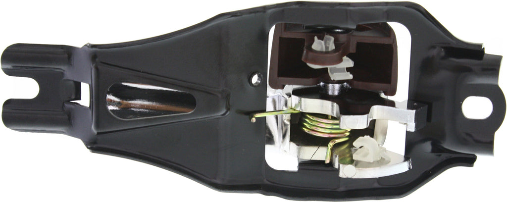 T100 93-98 FRONT INTERIOR DOOR HANDLE LH, Chrome Lever+Black Knob, Plastic+Metal (=REAR)