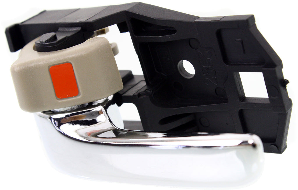 CAMRY 97-01/SIENNA 98-03 FRONT INTERIOR DOOR HANDLE LH, Chrme+Beige, Plastic,Japan/USA Built(=REAR)