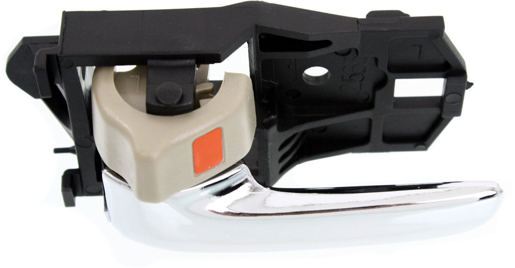CAMRY 97-01/SIENNA 98-03 FRONT INTERIOR DOOR HANDLE LH, Chrme+Beige, Plastic,Japan/USA Built(=REAR)