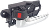CAMRY 97-01/SIENNA 98-03 FRONT INTERIOR DOOR HANDLE LH, Chrme+Blk, Plastic, Japan/USA Built (=REAR)