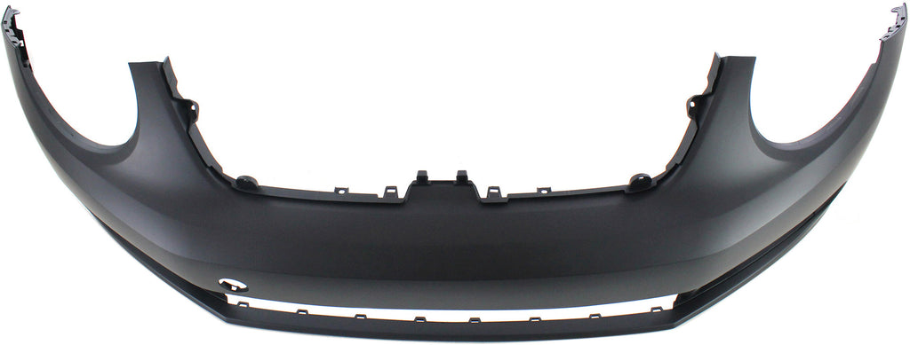 BEETLE 12-19 FRONT BUMPER COVER, Primed, Conv/Cpe, (16-16, S/SE/SEL, w/o Park Dist Ctrl Sen Holes)/Classic/Comfortline/Comfortline TDI/TDI/Trendline Models