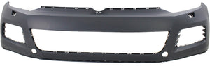 TOUAREG 11-14 FRONT BUMPER COVER, Primed, w/ Headlight Washer Holes, w/o Spoiler Holes