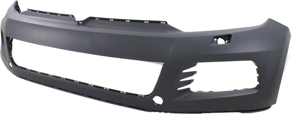 TOUAREG 11-14 FRONT BUMPER COVER, Primed, w/ Headlight Washer Holes, w/o Spoiler Holes