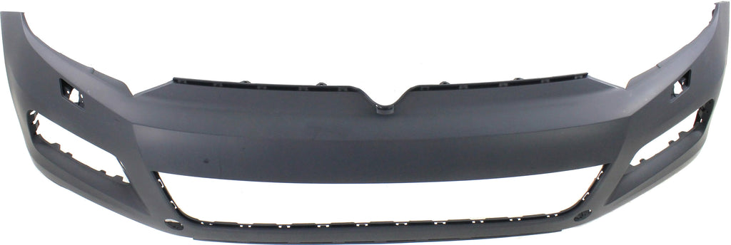 TOUAREG 11-14 FRONT BUMPER COVER, Primed, w/ Headlight Washer Holes, w/o Spoiler Holes