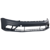 JETTA 15-18 FRONT BUMPER COVER, Prmd, w/o HLW and Park Assist Snsr Holes, (Exc. GLI Model), Sedan - CAPA