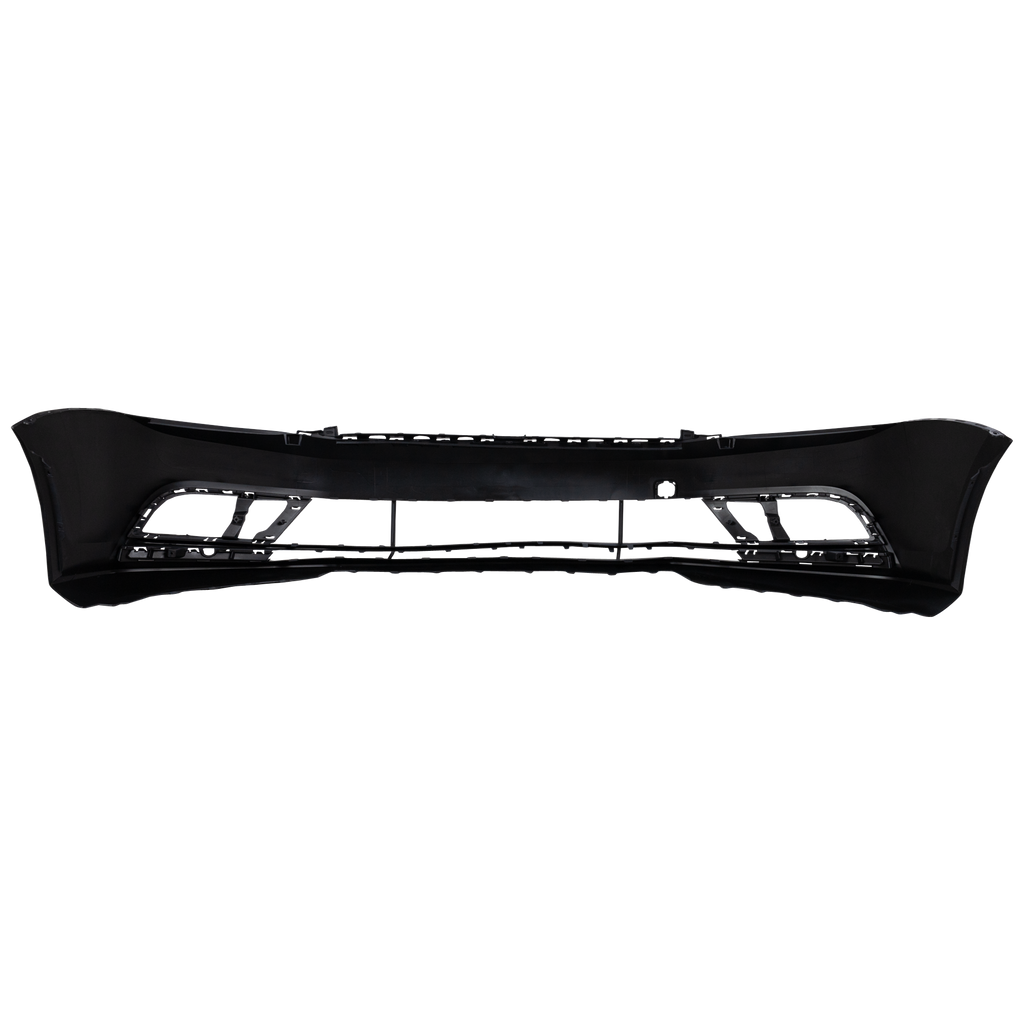 JETTA 15-18 FRONT BUMPER COVER, Prmd, w/o HLW and Park Assist Snsr Holes, (Exc. GLI Model), Sedan - CAPA