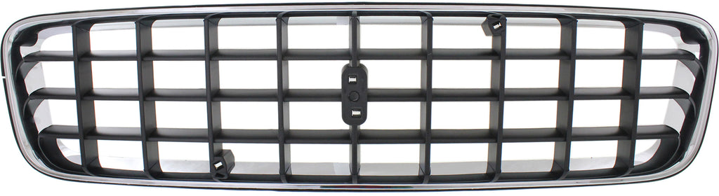 XC90 03-06 GRILLE, Chrome Shell/Painted Dark Gray Insert, (Exc. V8 Models), w/o Executive Pkg