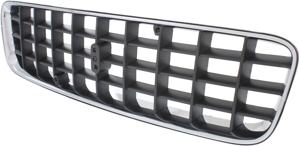 XC90 03-06 GRILLE, Chrome Shell/Painted Dark Gray Insert, (Exc. V8 Models), w/o Executive Pkg