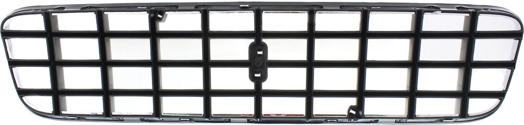 XC90 03-06 GRILLE, Chrome Shell/Painted Dark Gray Insert, (Exc. V8 Models), w/o Executive Pkg