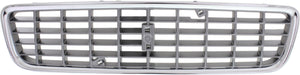 S80 04-06 GRILLE, ABS Plastic, Chrome Shell/Paintable Insert